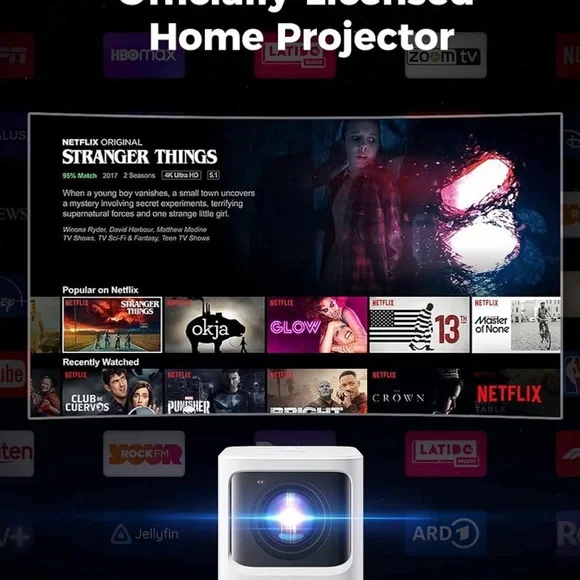 Smart Projector with Remote Control - Picture 4 of 4